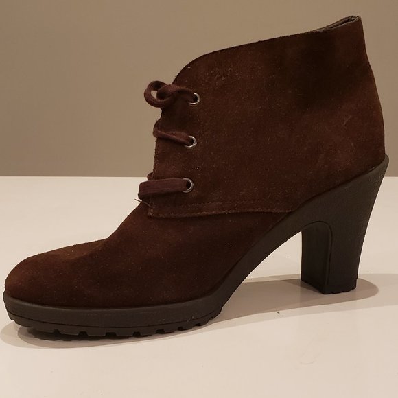 Aerosoles Chocolate Brown High Heel Desert boot - Picture 1 of 16